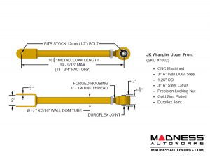 Jeep Wrangler JK Suspension Lift Kit - Game-Changer - 4.5in Lift